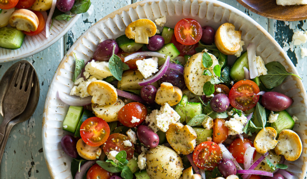 Mushroom Cucumber Salad