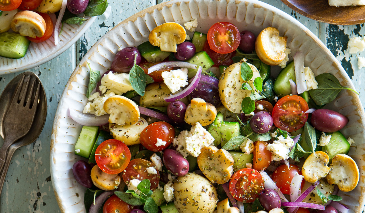 Mushroom Cucumber Salad