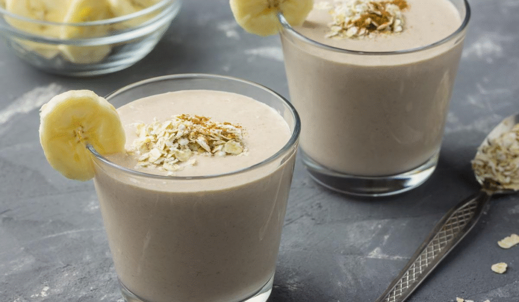 Coconut Banana Almond Oat Smoothie