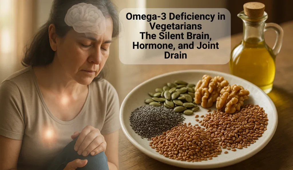 Omega-3 Deficiency in Vegetarians: The Silent Brain, Hormone, and Joint Drain