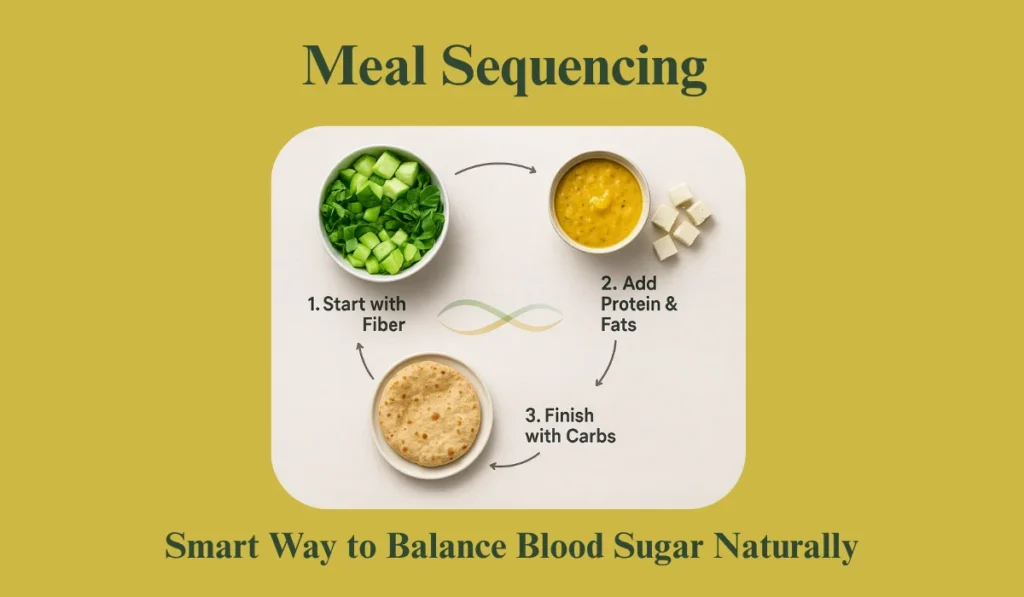 Learn how meal sequencing helps balance blood sugar, improve digestion, and boost metabolic health naturally.