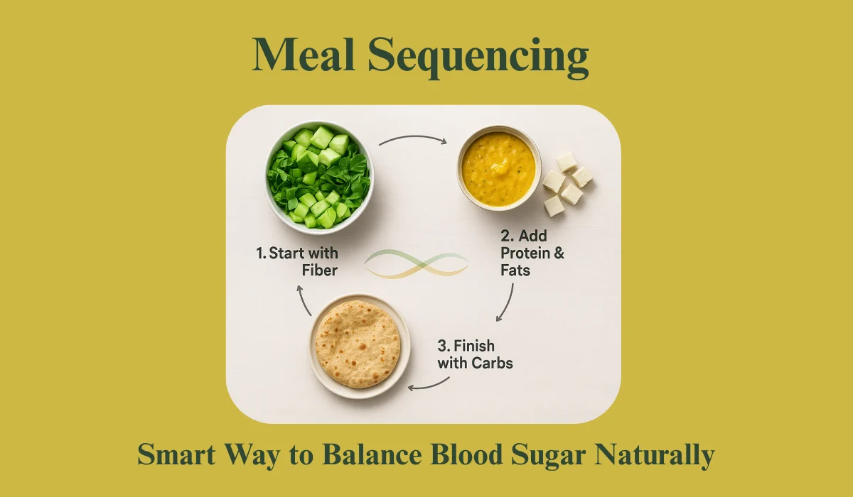 Learn how meal sequencing helps balance blood sugar, improve digestion, and boost metabolic health naturally.