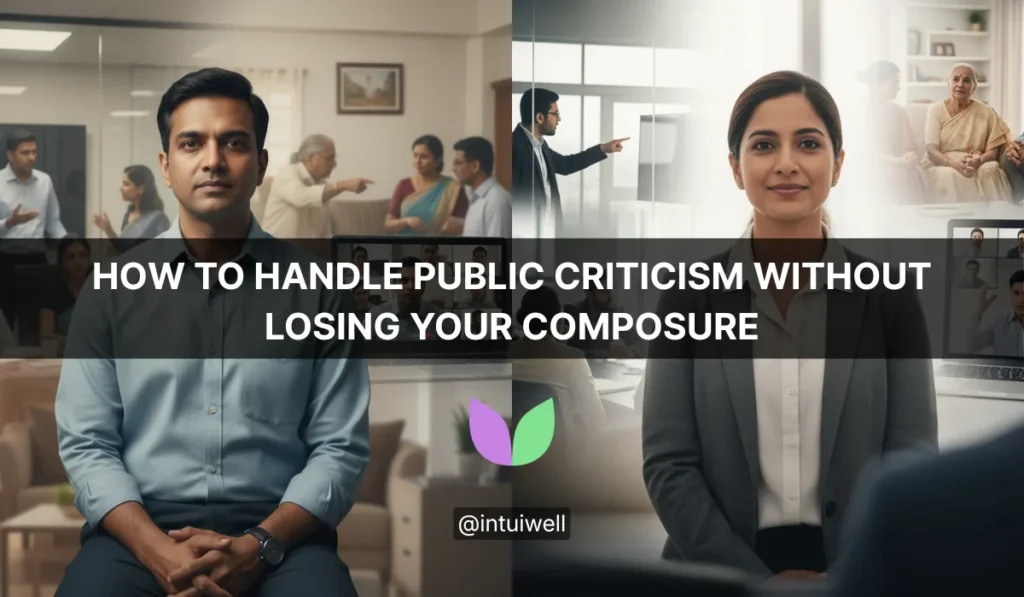 IntuiWell - Radical Composure - How to handle public criticism without losing your composure - social