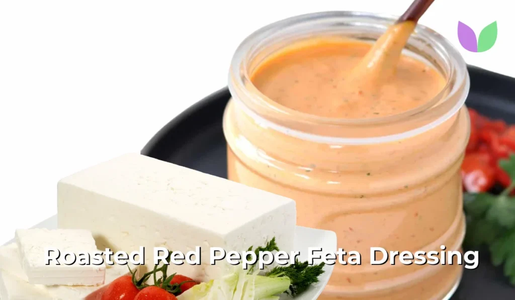 Roasted Red Pepper Feta Dressing A Creamy, Healthy Dressing You Can Make in 5 Minutes