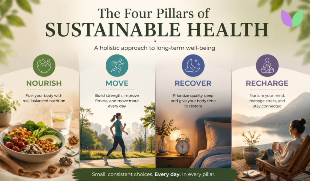 IntuiWell - The Four Pillars of Sustainable Health
